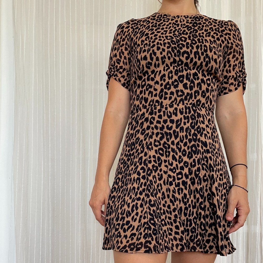 Reformation Animal Print Dress